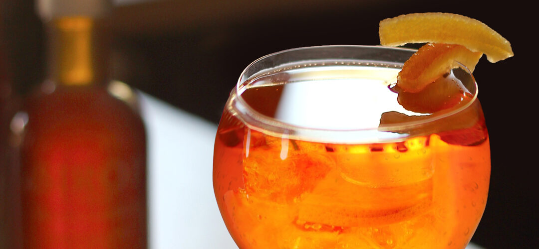 Apérol spritz au sirop de pamplemousse