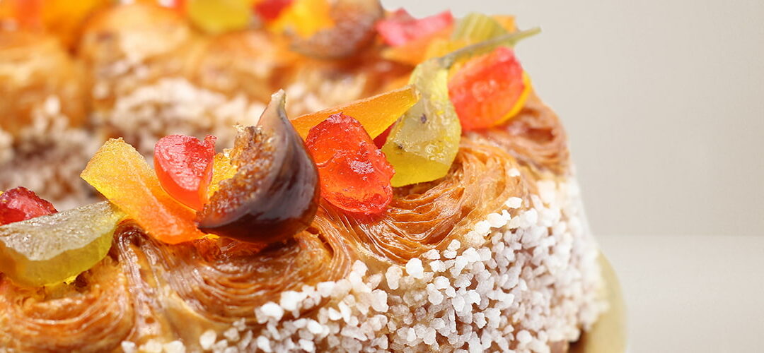 Gâteau des rois en brioche feuilletée