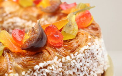 Gâteau des rois en brioche feuilletée